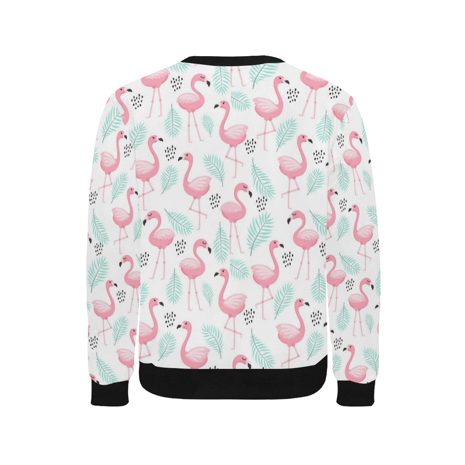 Cute flamingo pattern Men's Crew Neck Sweatshirt