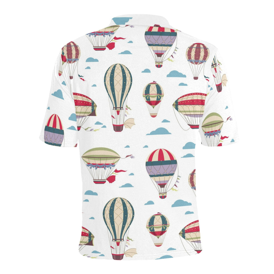 Hot air balloon pattern Men's All Over Print Polo Shirt