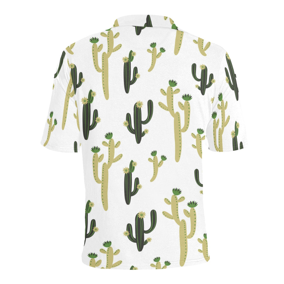 Cute cactus pattern Men's All Over Print Polo Shirt