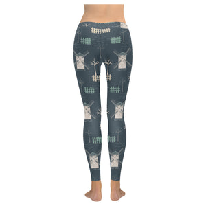 windmill tree pattern Women's Legging Fulfilled In US