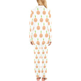 cute onions smiling faces Women's Long Pajama Set
