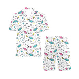 Candy design pattern Men's V-Neck Short Pajama Set