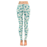 Green ginkgo leaves pattern Women's Legging Fulfilled In US