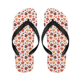 Colorful Maple Leaf pattern Unisex Flip Flops