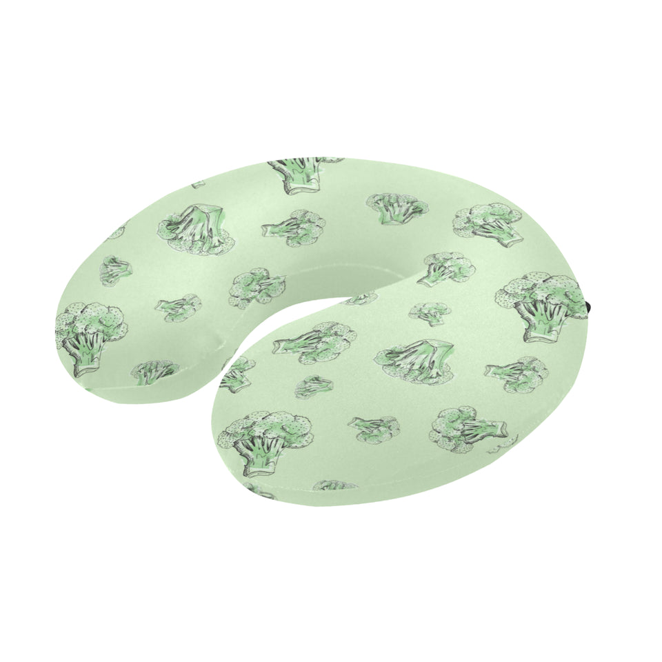 broccoli sketch pattern U-Shaped Travel Neck Pillow