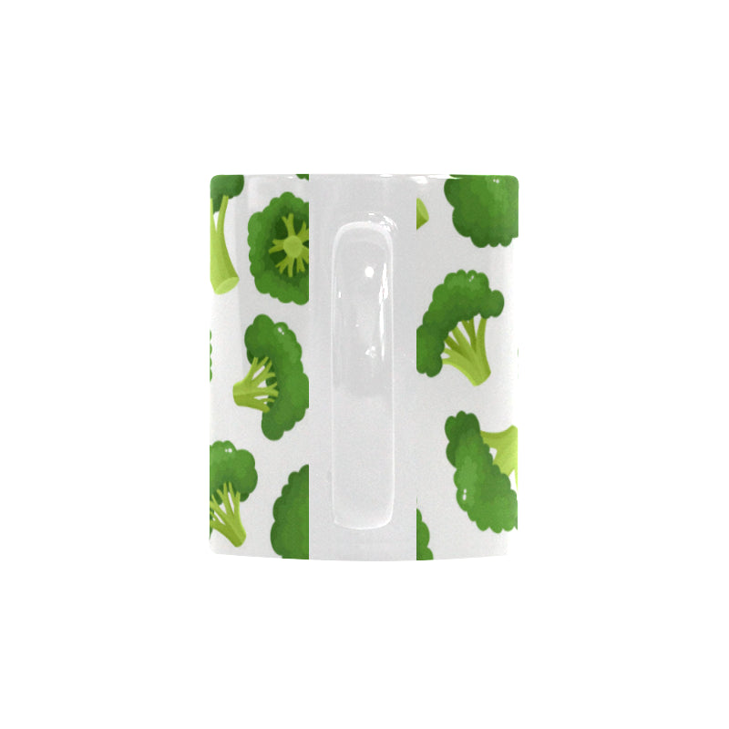 Cute broccoli pattern Classical White Mug (Fulfilled In US)