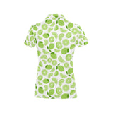 Lime design pattern Women's All Over Print Polo Shirt