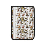 Giraffe Pattern Print Design 05 Car Seat Belt Cover