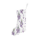 lavender flower design pattern Christmas Stocking