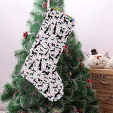 Greyhound Pattern Print Design 02 Christmas Stocking
