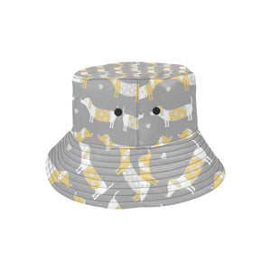 Cute dachshund dog pattern Unisex Bucket Hat