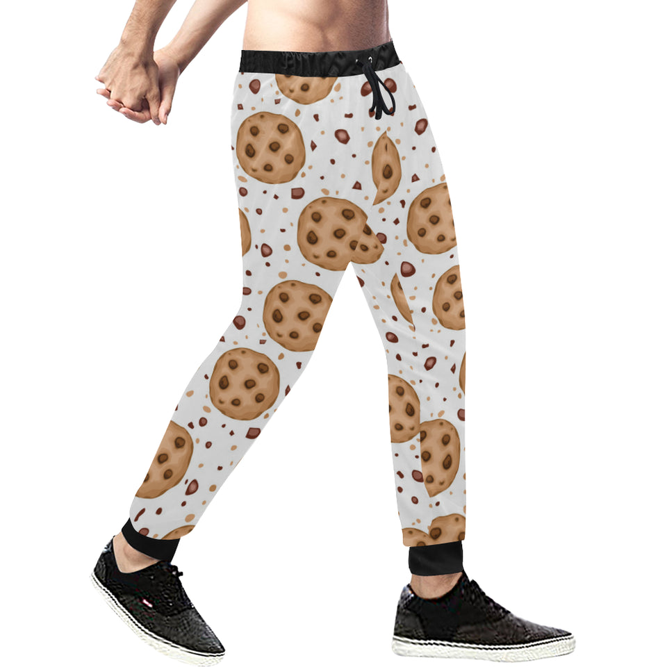 chocolate chip cookie pattern Unisex Casual Sweatpants