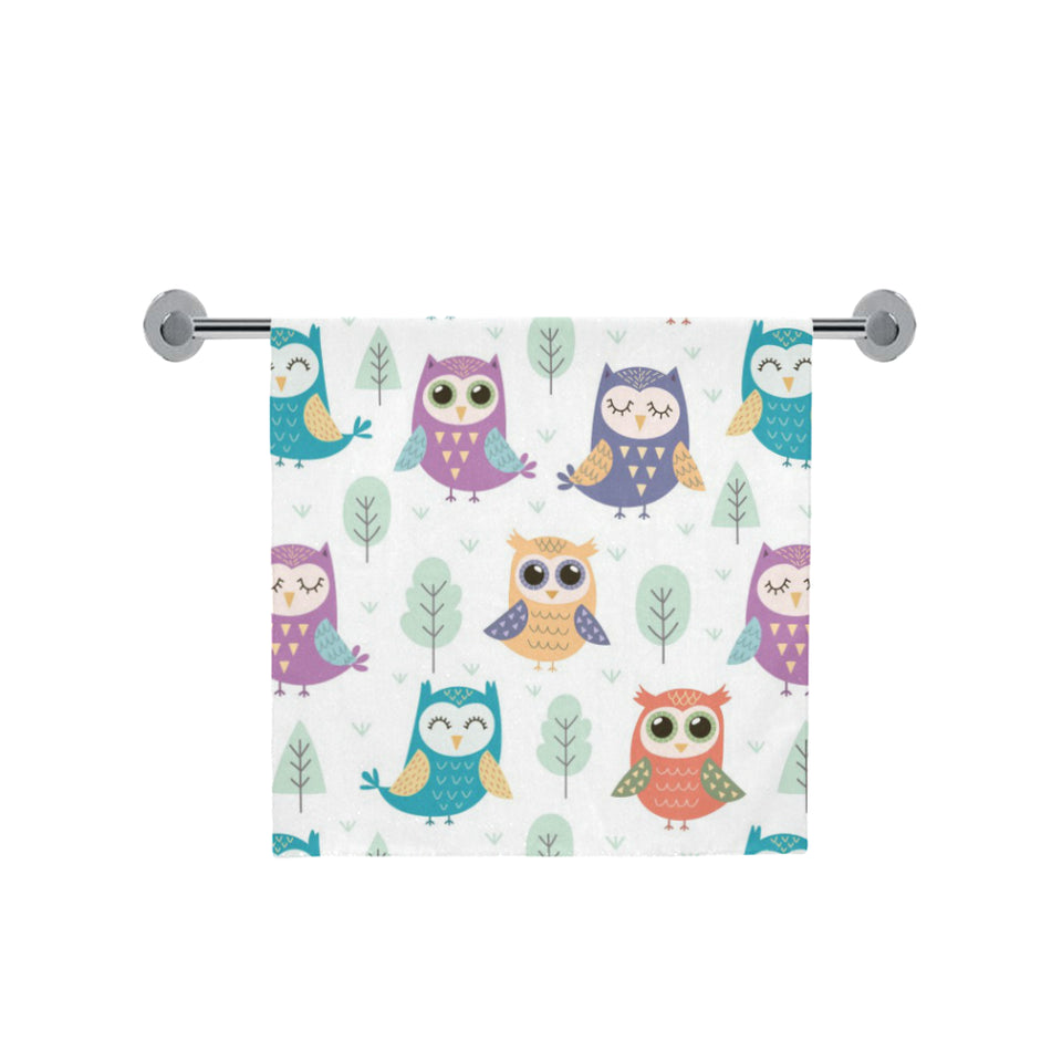 Cute owl pattern Bath Towel