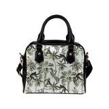 Monkey sloth lemur palm trees pattern Shoulder Handbag
