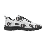 Ninja pattern plaid background Women's Sneaker Shoes