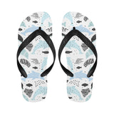 Cute dolphins Childish Style pattern Unisex Flip Flops