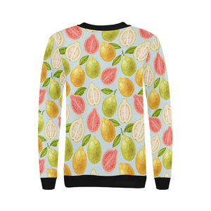 Guava design pattern Women's Crew Neck Sweatshirt