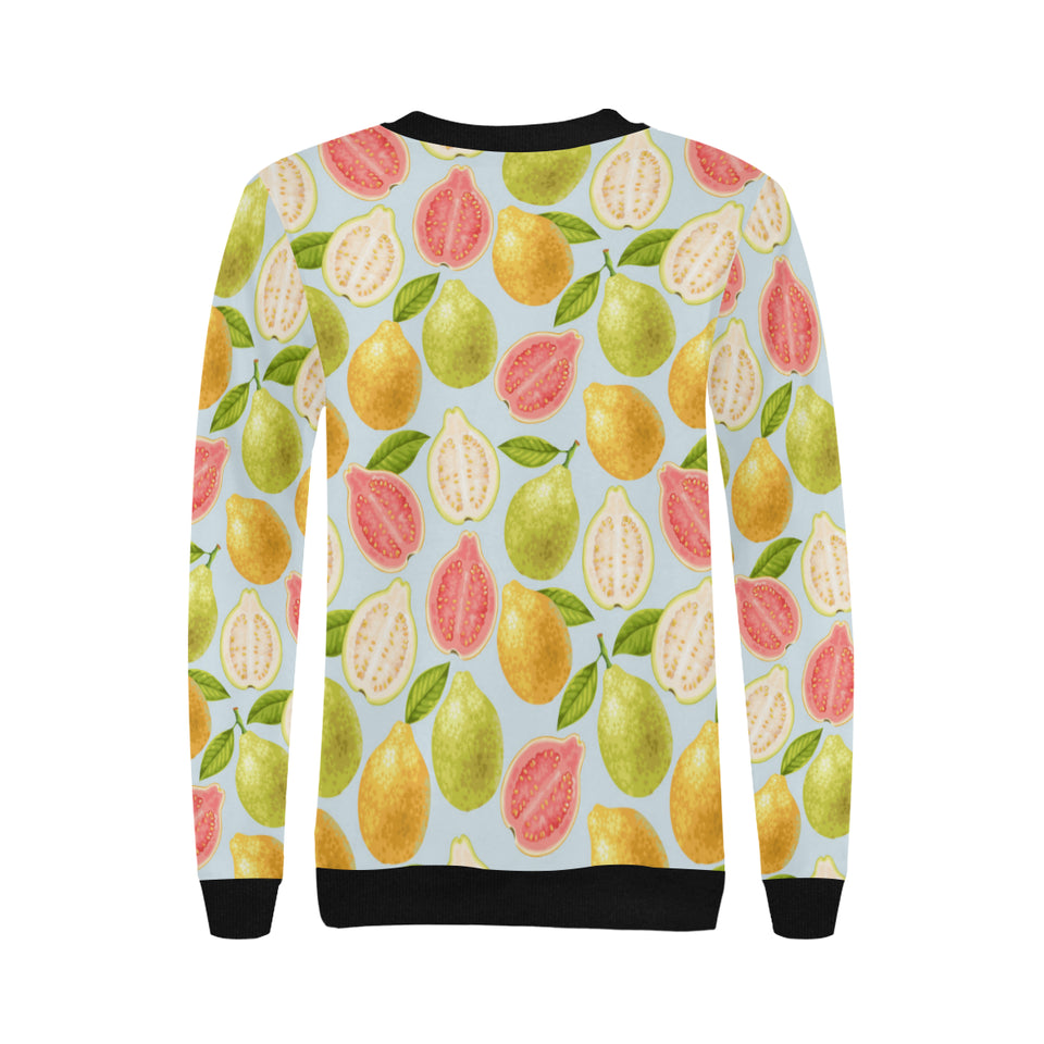 Guava design pattern Women's Crew Neck Sweatshirt