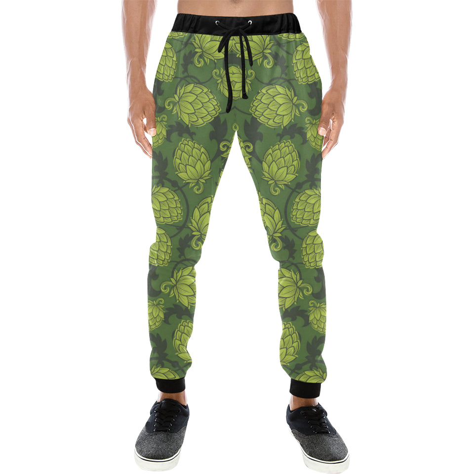 Hop pattern Hop cone background Unisex Casual Sweatpants