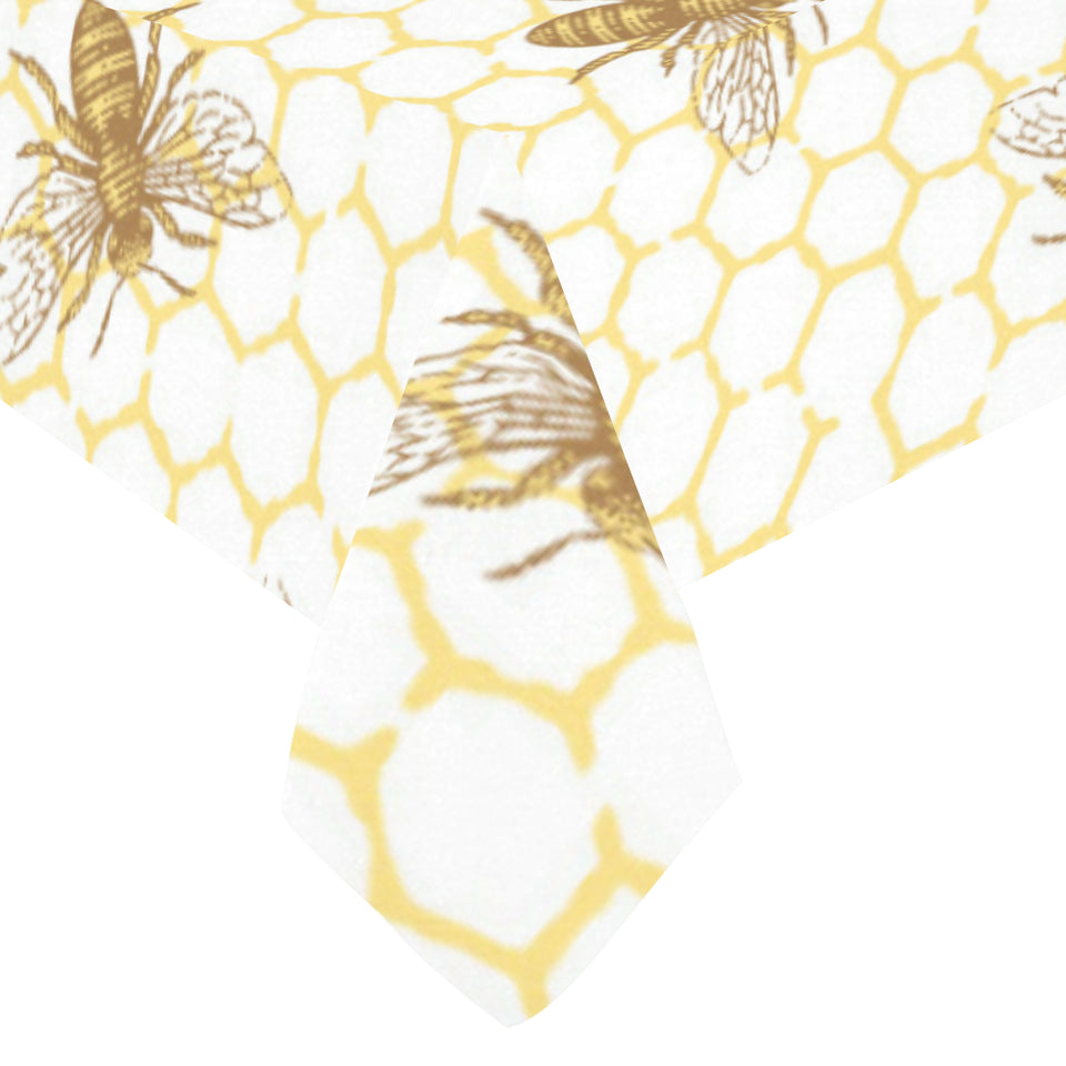 Bee honeycomb seamless design pattern Tablecloth