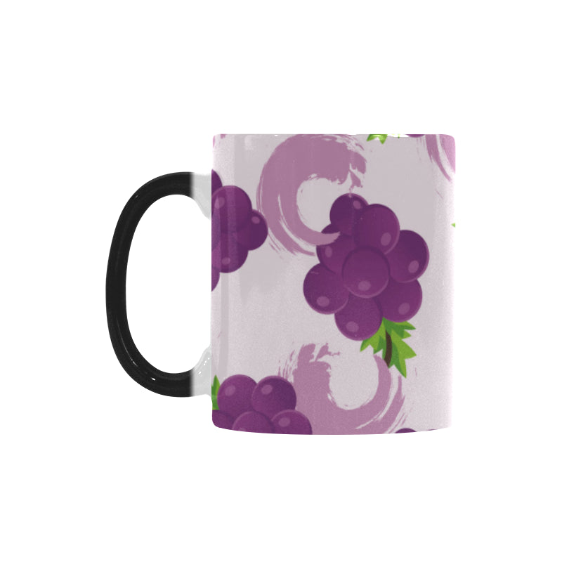 Cute Grape pattern Morphing Mug Heat Changing Mug