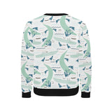 Crocodile diver pattern Men's Crew Neck Sweatshirt
