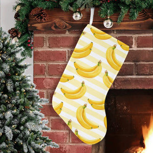 Banana pattern blackground Christmas Stocking