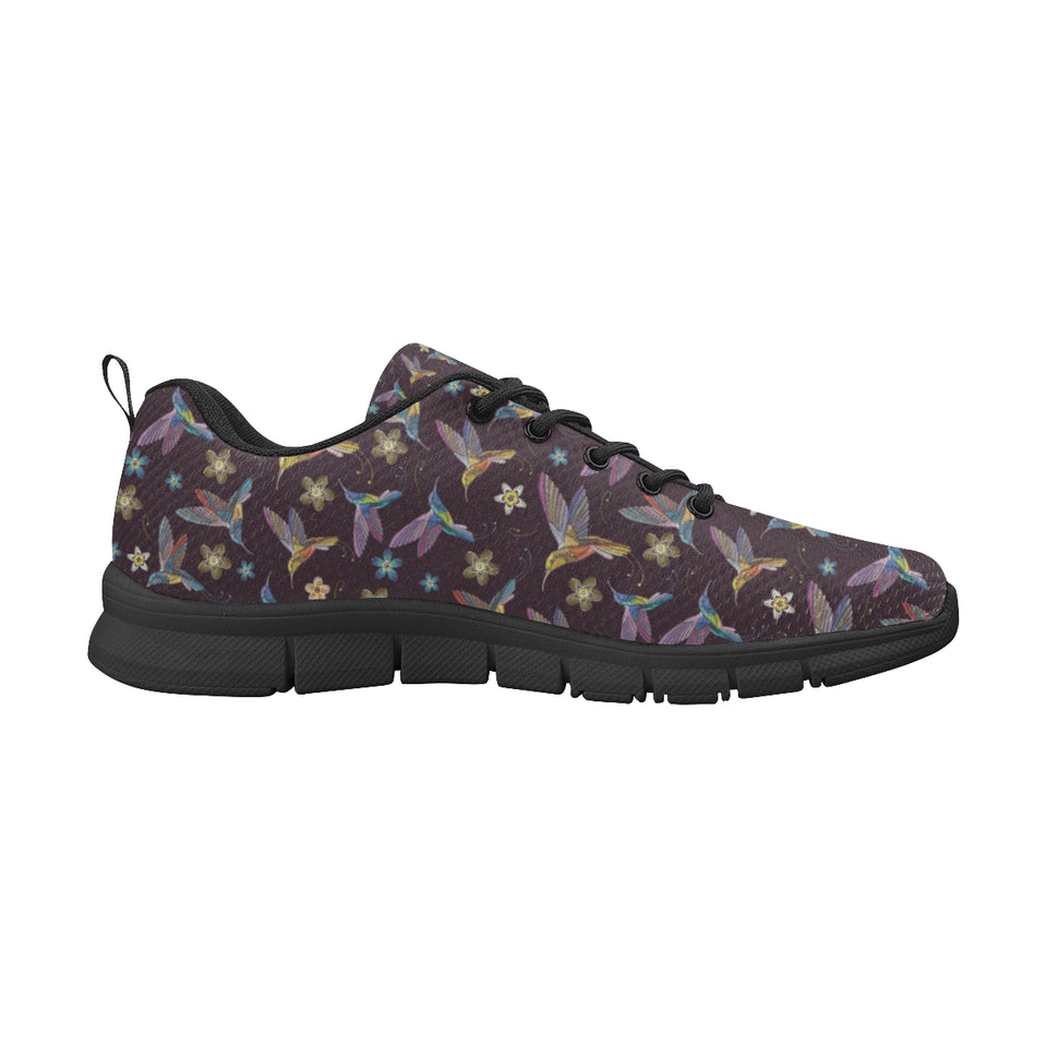 Hummingbird Pattern Print Design 04 Men's Breathable Sneakers ( Model 055)