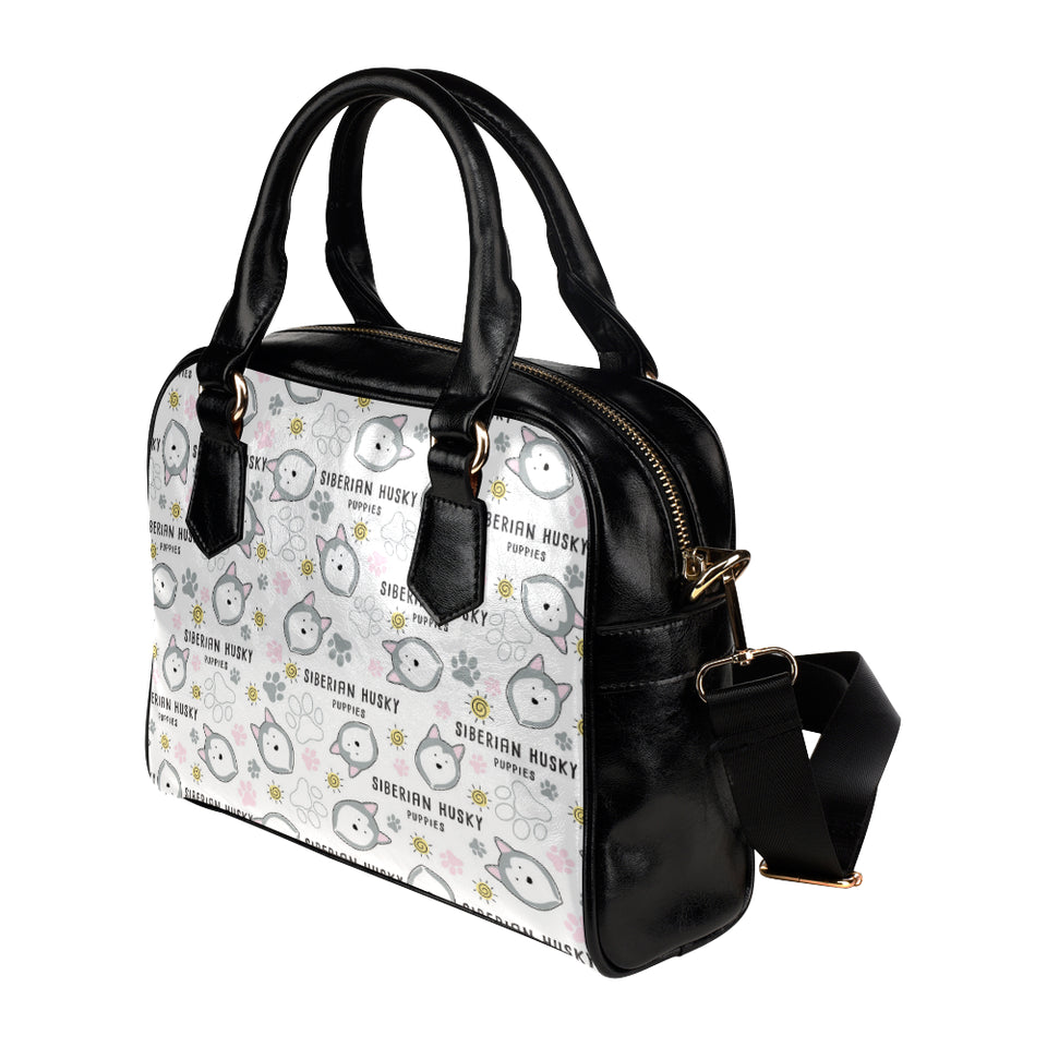 Siberian Husky design pattern Shoulder Handbag