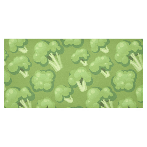 Broccoli pattern green background Tablecloth