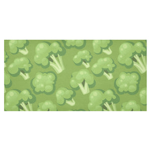 Broccoli pattern green background Tablecloth