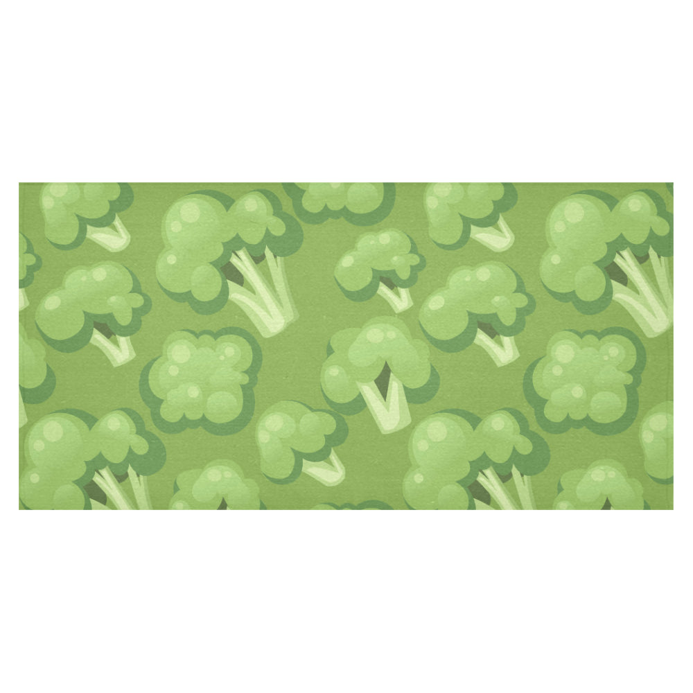 Broccoli pattern green background Tablecloth