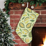 Durian leaves pattern background Christmas Stocking