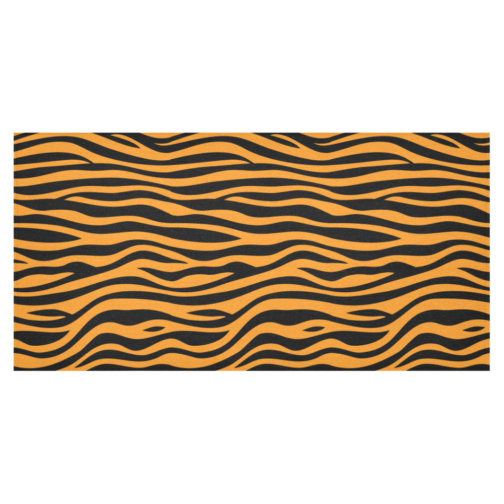 Bengal tigers skin print pattern background Tablecloth