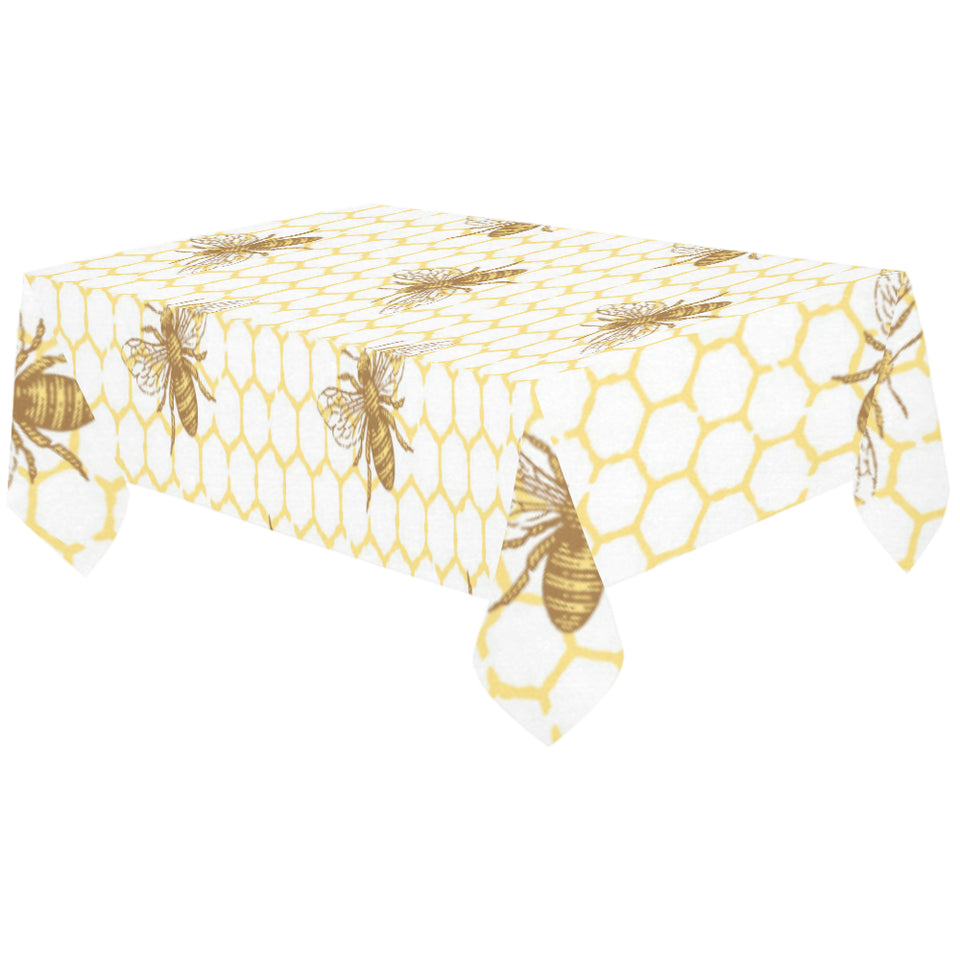 Bee honeycomb seamless design pattern Tablecloth
