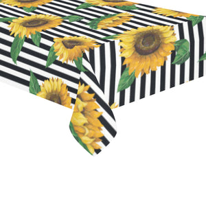 sunflowers ribbon background Tablecloth