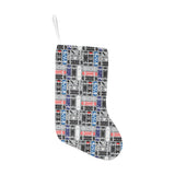 Skate Board Pattern Print Design 04 Christmas Stocking