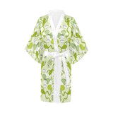 Cute frog dragonfly pattern Women's Short Kimono Robe