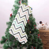 zigzag chevron paint pattern Christmas Stocking