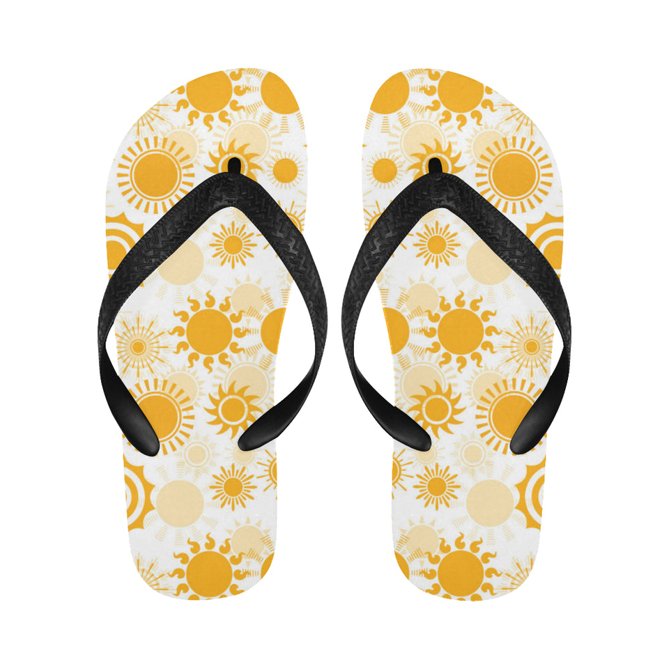 Sun design pattern Unisex Flip Flops