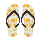 Sun design pattern Unisex Flip Flops