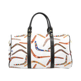 Boomerang Australian aboriginal ornament pattern Travel Bag