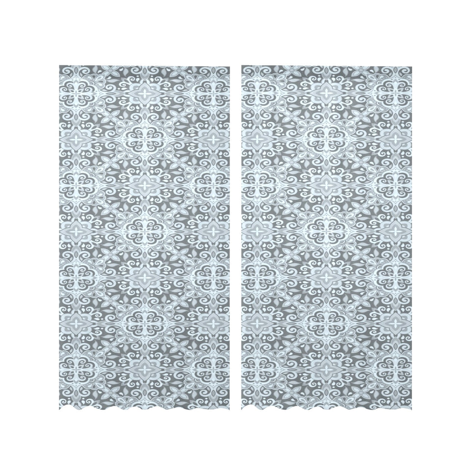 Traditional indian element pattern Gauze Curtain