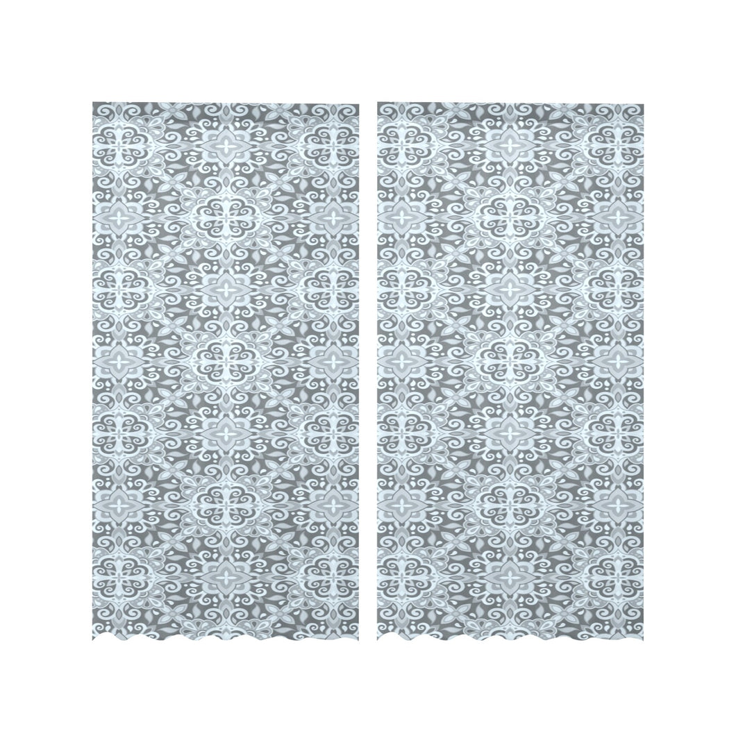 Traditional indian element pattern Gauze Curtain