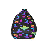 Colorful halloween background All Over Print Chest Bag