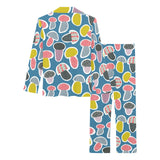 Colorful mushroom design pattern Women's Long Pajama Set