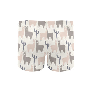 Llama Alpaca pattern Men's Swimming Trunks