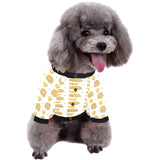 Pancake Pattern Print Design 03 All Over Print Pet Dog Round Neck Fuzzy Shirt