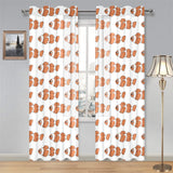 Clown Fish Pattern Print Design 05 Gauze Curtain