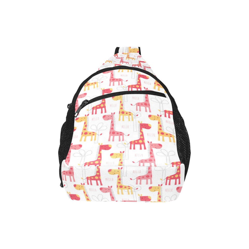 Giraffe Pattern Print Design 03 All Over Print Chest Bag